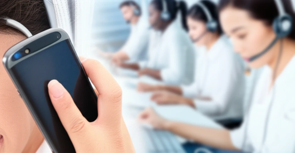 본론2 이미지 2: 전화로 상담하는 모습