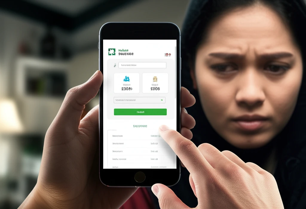 피싱 및 스미싱 경고 이미지