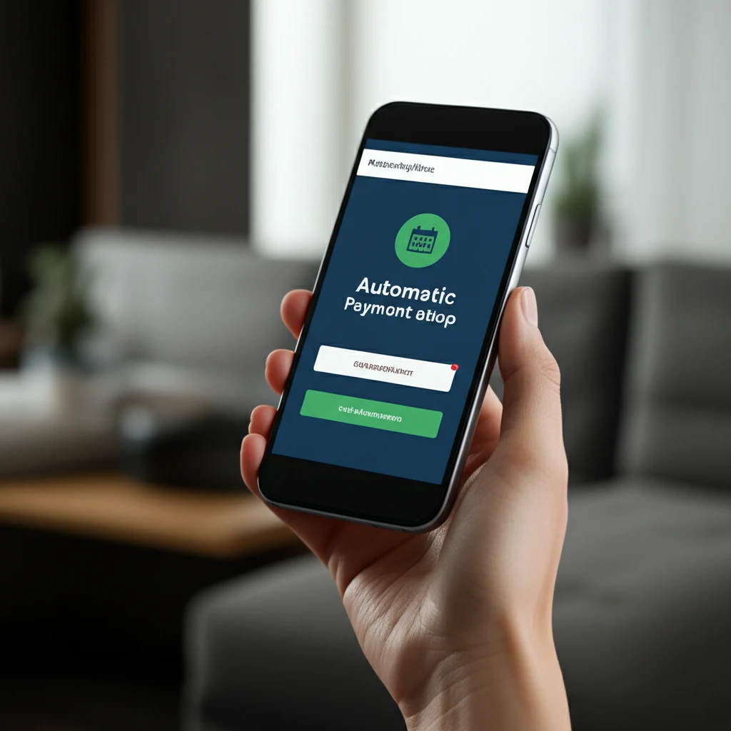 신용카드 자동이체 설정 이미지