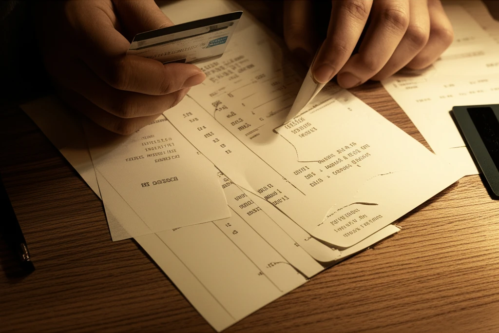 영수증 보관 이미지