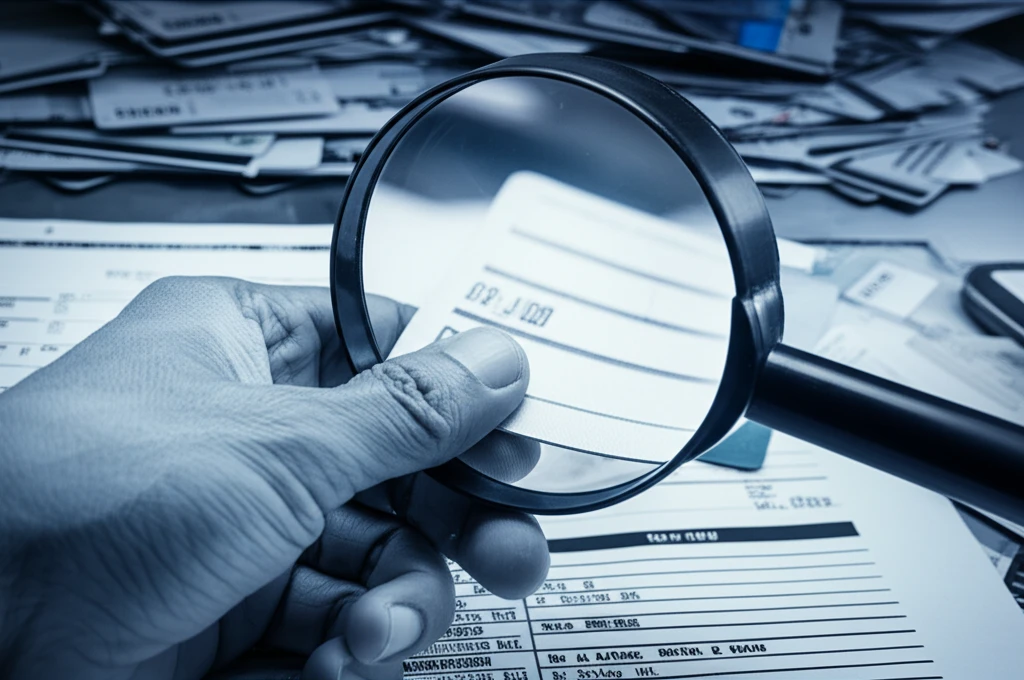 신용카드 약관 및 유의사항 확인하는 모습