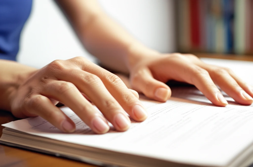 대학생이 책을 보며 공부하는 모습