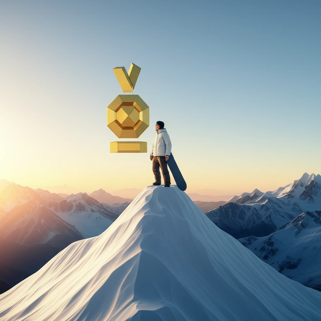 하프파이프 결선 3차 시기 착지 직후 포효하는 최가온. 거친 숨결과 표정 근육의 긴장감이 생생하게 포착된 극사실적 인물 사진.